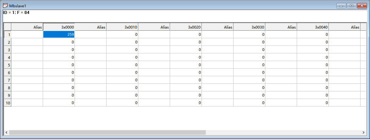 Modbus读操作示例2