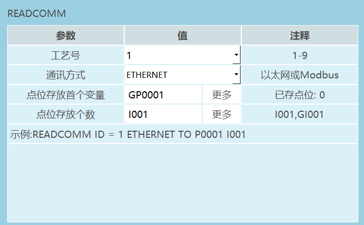 READCOMM-读取数据